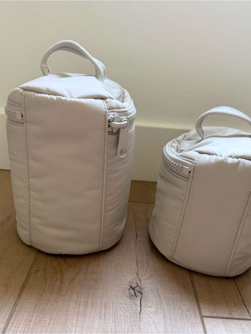 Dagne Dover Mila Toiletry Organizer Large & Small Set in Cream - Picture 5 of 6